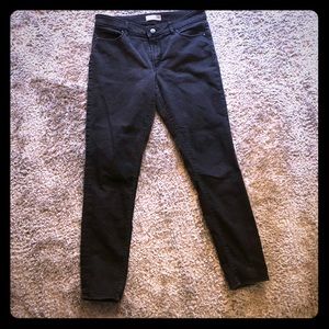 Loft soft black denim skinny jeans